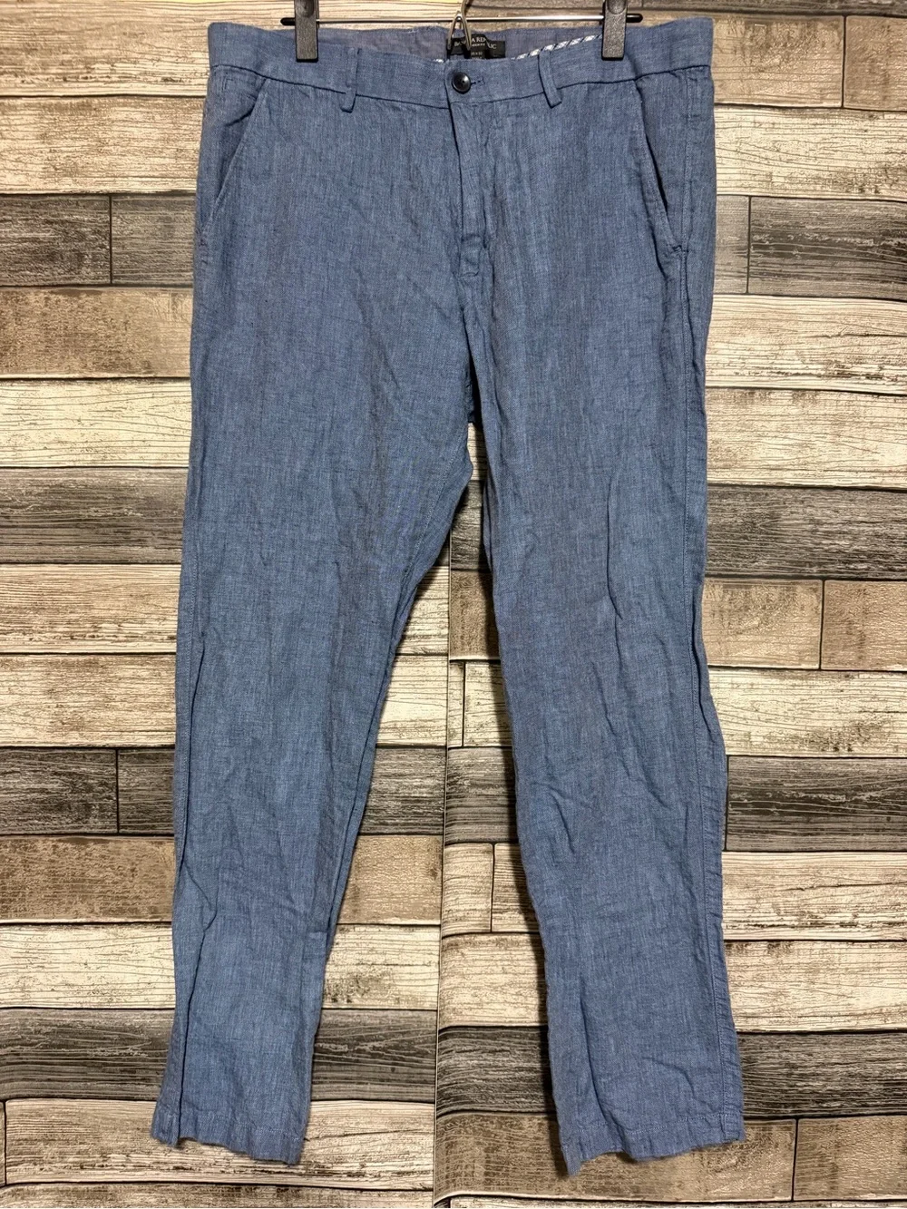 Banana Republic Aiden Linen Blend Pants Men’s 35x32 Blue